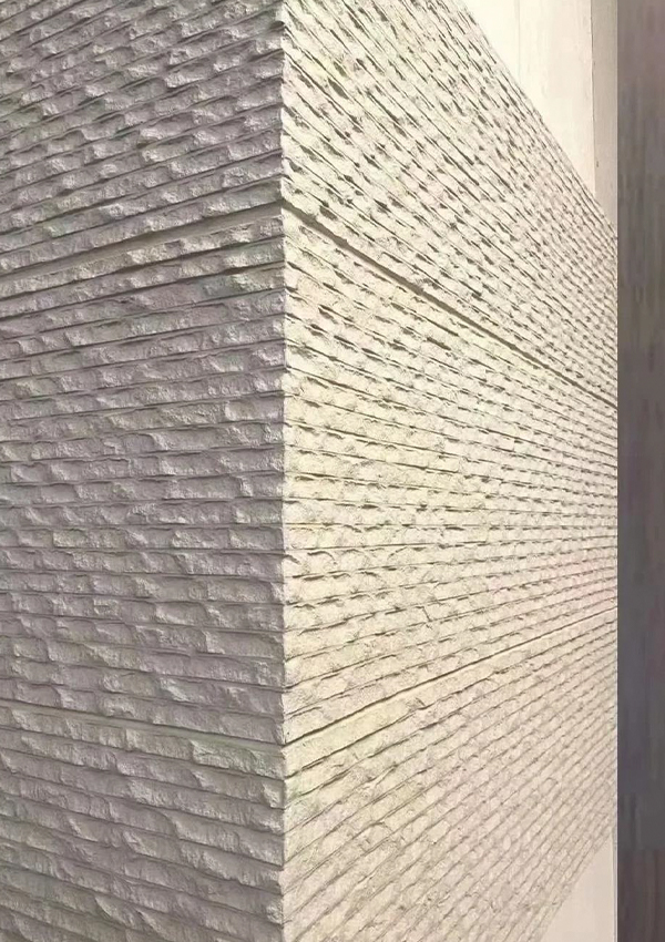 Painel de parede de pedra macia flexível com textura grossa